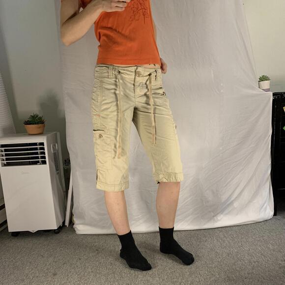 vintage american eagle low rise cargo capris - Picture 2 of 7